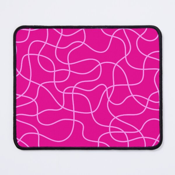Item preview, Pink wavy lines abstract art designed and sold by Ameliatra Design.
