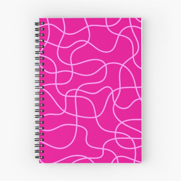 Item preview, Pink wavy lines abstract art designed and sold by Ameliatra Design.