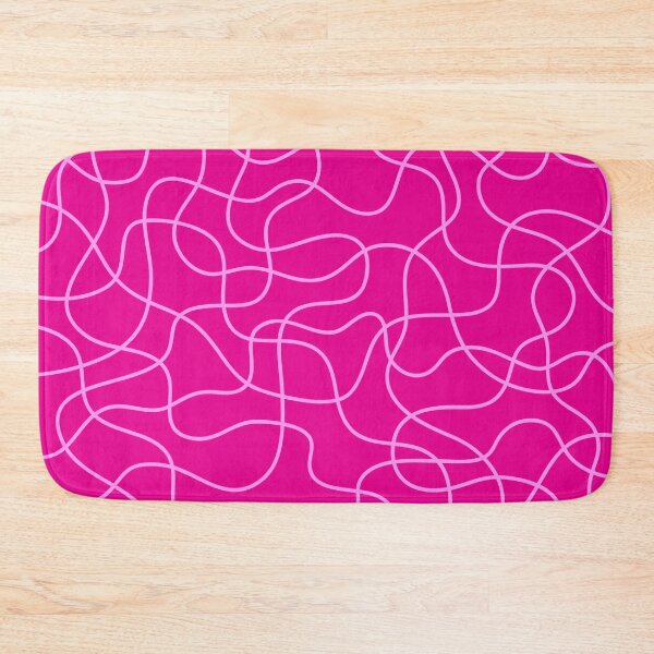 Item preview, Pink wavy lines abstract art designed and sold by Ameliatra Design.