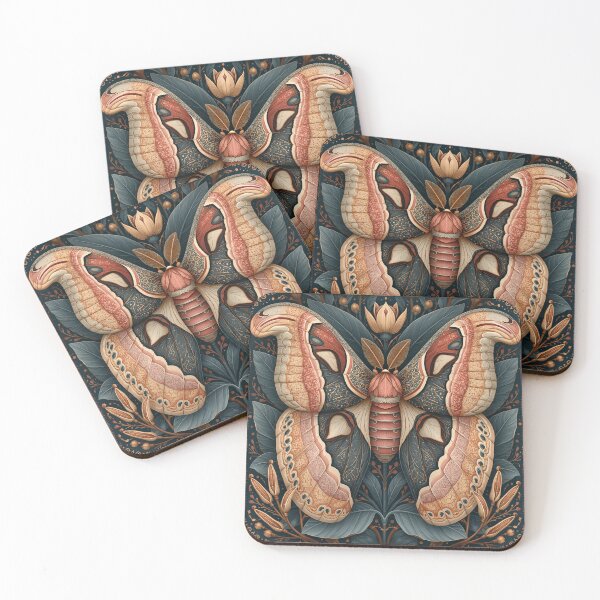 Item preview, Ornate Vintage Moth Botanical Illustration designed and sold by Hoity-Toity.