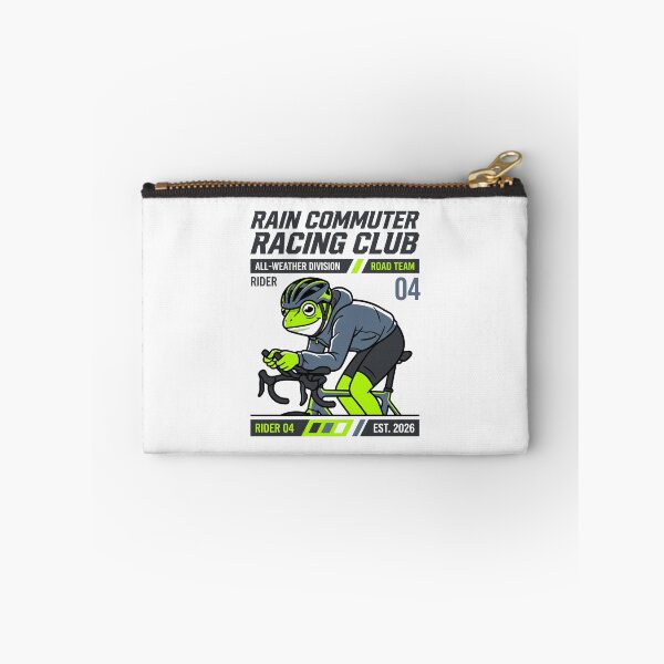 Item preview, Rain Commuter Racing Club Frog Cyclist Bicycle Graphic designed and sold by SplashTastic.