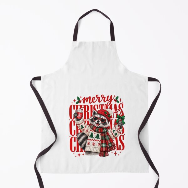 Item preview, Merry Christmas Raccoon designed and sold by MiteKangerin.