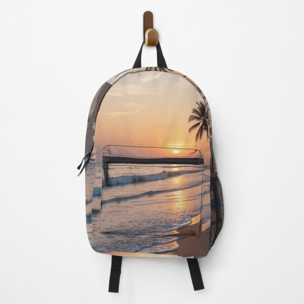 Item preview, Tropical Sunset Palm Beach Horizon Ocean Waves designed and sold by Palette & Hue.