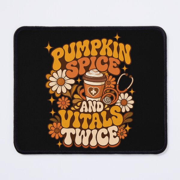 Item preview, Pumpkin Spice And Vitals Twice 70s Groovy Nurse Artwork designed and sold by adiencarteras.