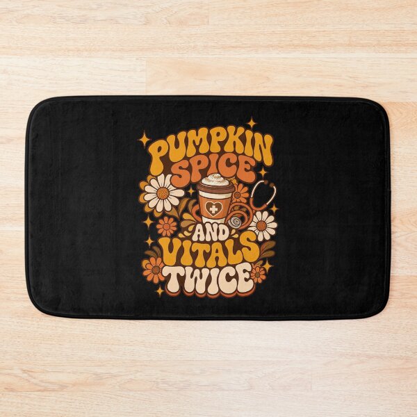 Item preview, Pumpkin Spice And Vitals Twice 70s Groovy Nurse Artwork designed and sold by adiencarteras.