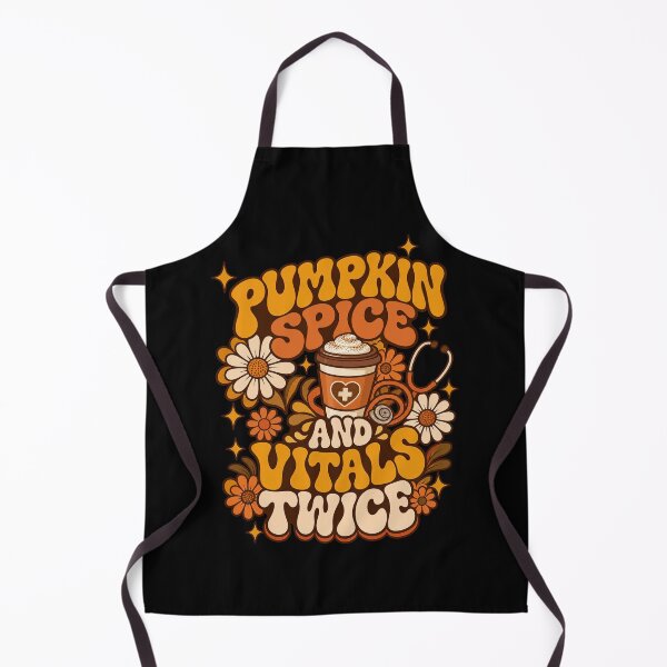 Item preview, Pumpkin Spice And Vitals Twice 70s Groovy Nurse Artwork designed and sold by adiencarteras.