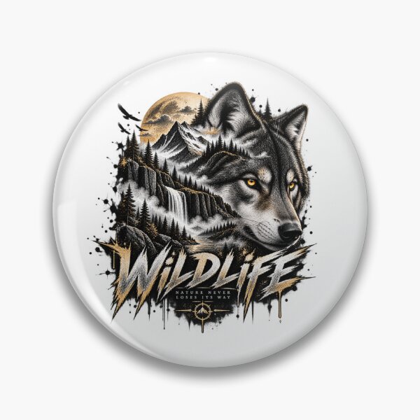 Item preview, Wild Wolf Mountain Wilderness Spirit designed and sold by ODDLUME CLUB.