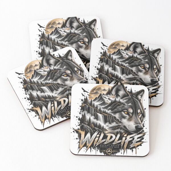 Item preview, Wild Wolf Mountain Wilderness Spirit designed and sold by ODDLUME CLUB.