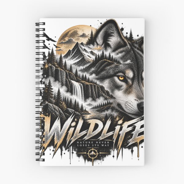 Item preview, Wild Wolf Mountain Wilderness Spirit designed and sold by ODDLUME CLUB.