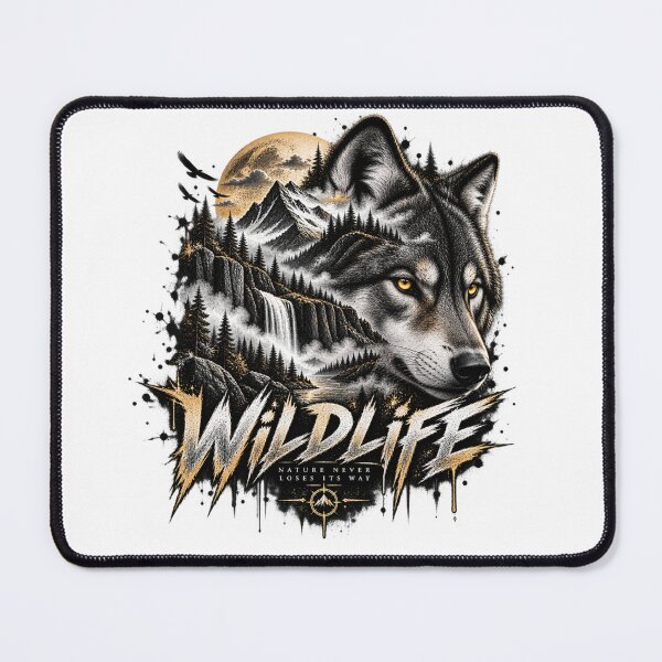 Item preview, Wild Wolf Mountain Wilderness Spirit designed and sold by ODDLUME CLUB.