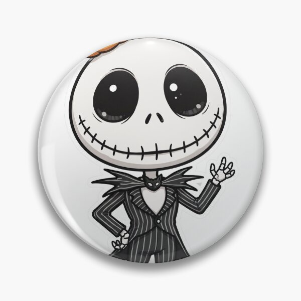 Item preview, Jack Skellington Classic Anime Chibi Sticker - Halloween designed and sold by Lesley D.