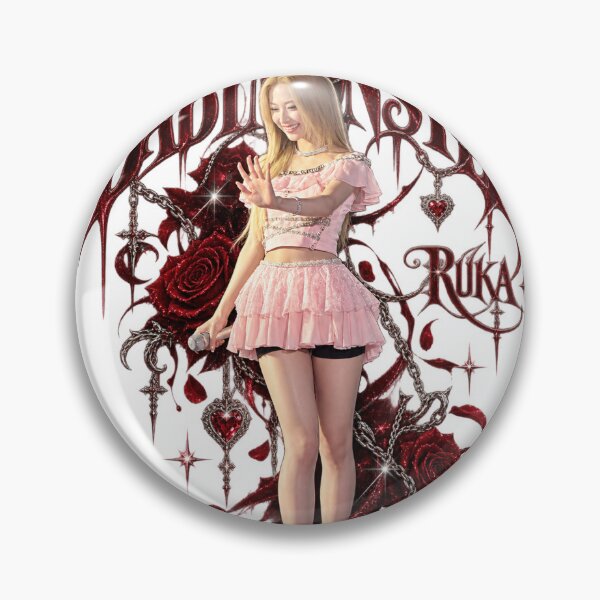 Item preview, Charming BABYMONSTER Ruka Pink Concert Rosette Design designed and sold by Valereekmerch.