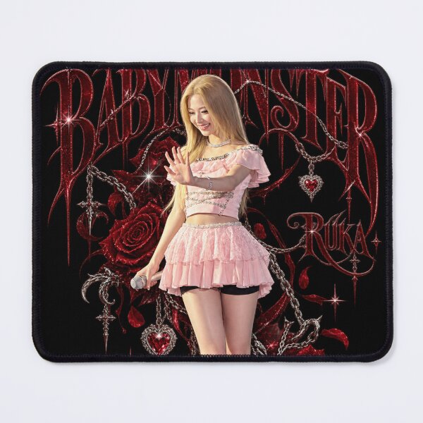 Item preview, Charming BABYMONSTER Ruka Pink Concert Rosette Design designed and sold by Valereekmerch.