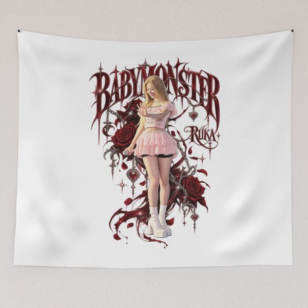 Item preview, Charming BABYMONSTER Ruka Pink Concert Rosette Design designed and sold by Valereekmerch.