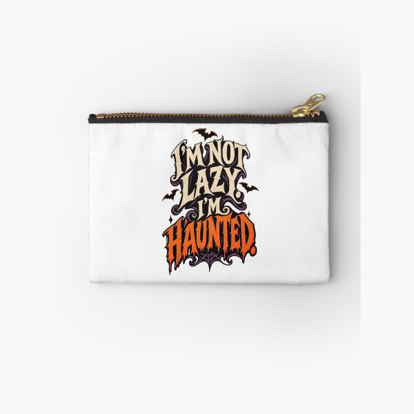 Item preview, Im Not Lazy Im Haunted Halloween Typography Quote designed and sold by Kromia.