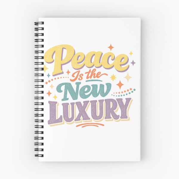 Item preview, Peace Is the New Luxury Retro Positive Quote Colorful Mindfulness Art designed and sold by inkoutninja.