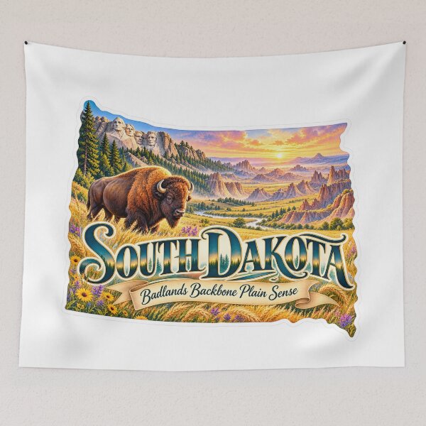 Item preview, South Dakota Badlands Backbone Plain Sense designed and sold by Whimspired By Paxx.