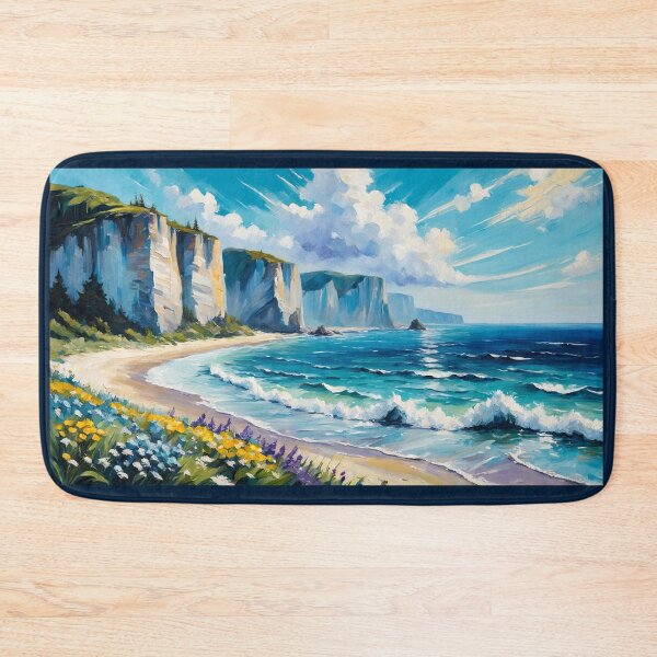Item preview, Cliffs of Endless Summer  designed and sold by Undersea Ai Art.