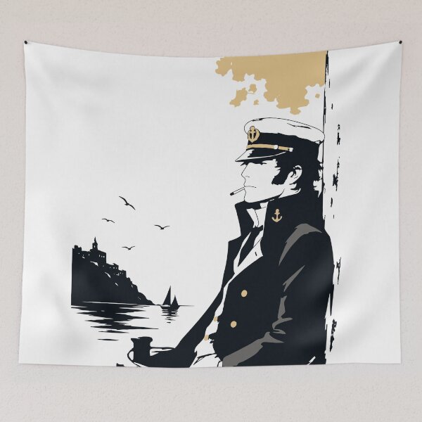 Item preview, Corto Maltese Inspired Art | Vintage Sailor Print | Nautical Comic Art | Mediterranearan Maritime Print designed and sold by Studio pod Burom.
