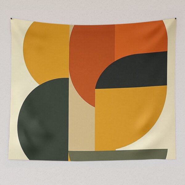 Item preview, Mid Century Modern Geometric Abstract - Retro Circle  designed and sold by nhk999.