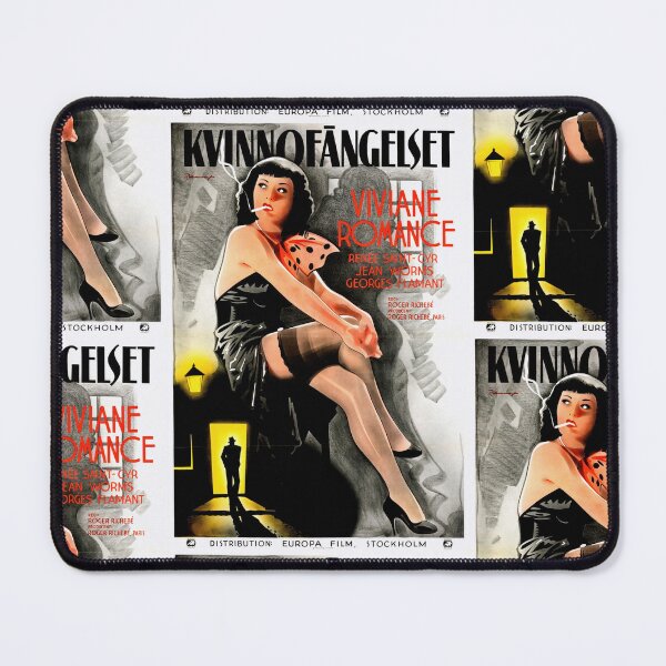 Item preview, Vintage Movie Poster | Kvinno Fängelset Art Print | 1930s Film Noir Style | Viviane Romance & Femme Fatale Decor designed and sold by artofuniverse.