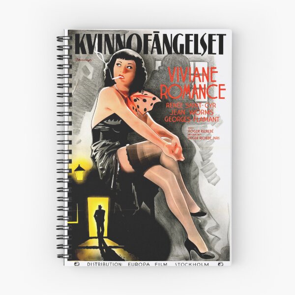Artikelvorschau, Vintage Filmplakat | Kvinno Fängelset Kunstdruck | Film-Noir-Stil der 1930er Jahre | Viviane Romance & Femme Fatale Dekor entworfen und verkauft von artofuniverse.