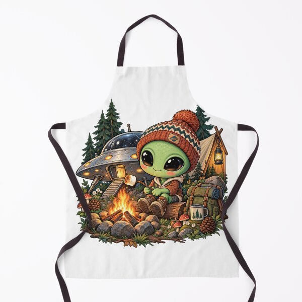 Item preview, Out of This World Camper: Cute Alien Bonfire Night designed and sold by ZayCreates.