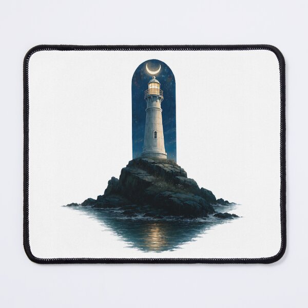 Item preview, Moonlit Lighthouse designed and sold by Neural-canvas.