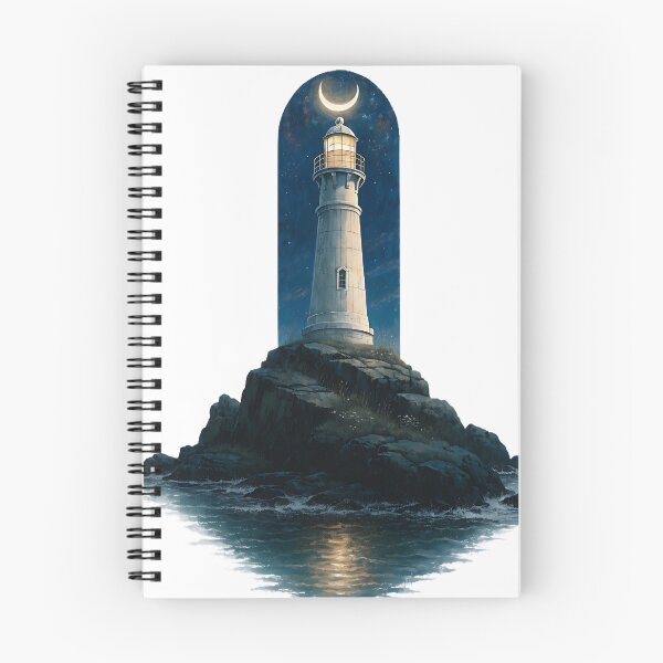 Item preview, Moonlit Lighthouse designed and sold by Neural-canvas.
