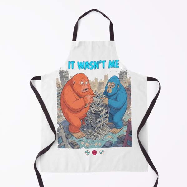 Item preview, It Wasn't Me - Funny Giant Ape Blame Game Illustration designed and sold by Whimsy Trail Co.