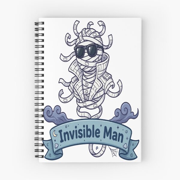 Item preview, Invisible Man Name Banner Showcase Sticker - Halloween designed and sold by Lesley D.