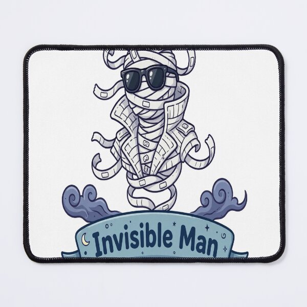 Item preview, Invisible Man Name Banner Showcase Sticker - Halloween designed and sold by Lesley D.