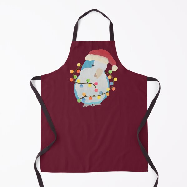 Item preview, Blue Quaker Parrot Christmas Illustration designed and sold by FandomizedRose.
