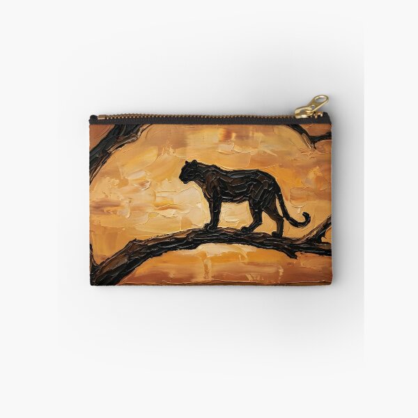 Item preview, Leopard at Sunset – Impasto Branch Silhouette designed and sold by The Digital Compass.