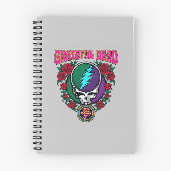 Item preview, Grateful Dead Lightning Skull Roses designed and sold by MesmericStudio.