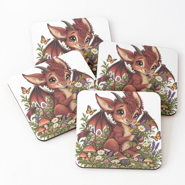 Item preview, Whimsical Baby Jersey Devil Wildflower Meadow Illustration designed and sold by ZayCreates.