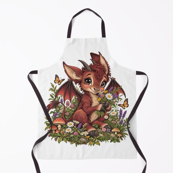 Item preview, Whimsical Baby Jersey Devil Wildflower Meadow Illustration designed and sold by ZayCreates.