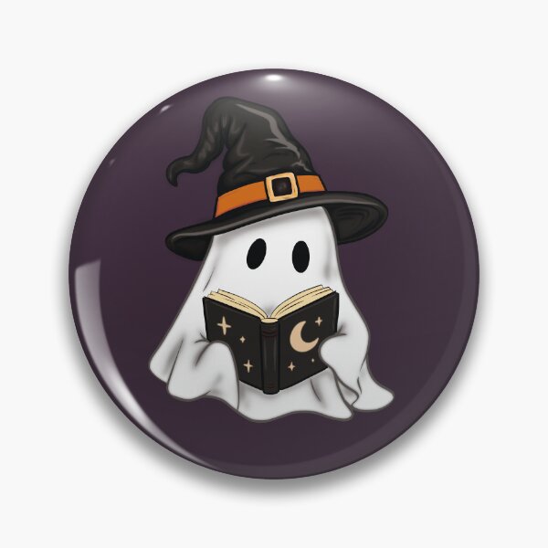 Item preview, Witchy Ghost – Cute Halloween Reading Ghost designed and sold by sososweett.