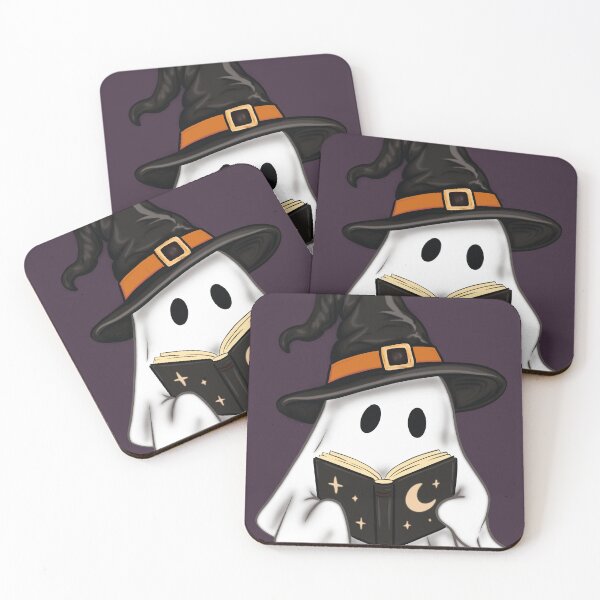 Item preview, Witchy Ghost – Cute Halloween Reading Ghost designed and sold by sososweett.