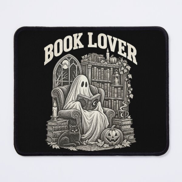 Item preview, Book Lover Vintage Gothic Library Reading Ghost Art Artwork designed and sold by Felinefinesse.