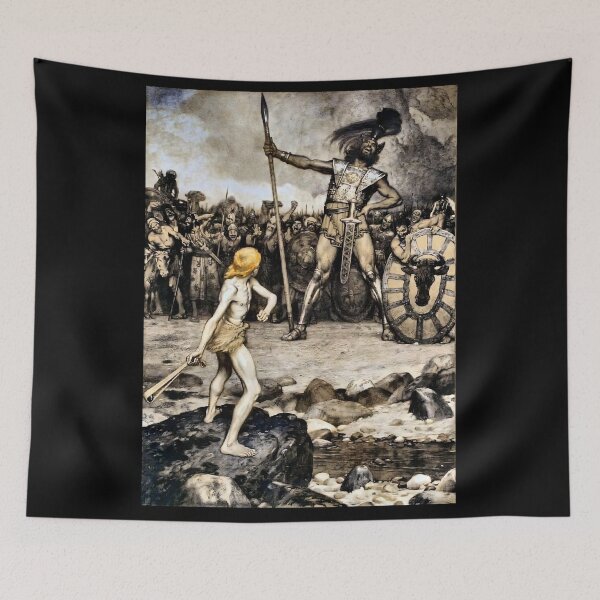 Item preview, DAVIND AND GOLIATH BY OSMAR SCHINDLER (1888) designed and sold by humbleserf.