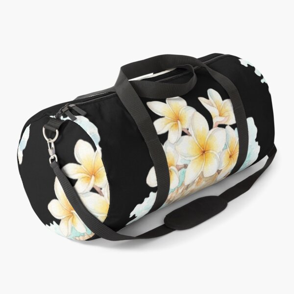 Item preview, Watercolor Tropical Plumeria Flowers And Seashell Beach Art    designed and sold by bvdesignart.