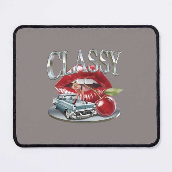 Item preview, CLASSY Chrome Lips Car Cherry Pinup Design-46 designed and sold by MuhamSoyucok.