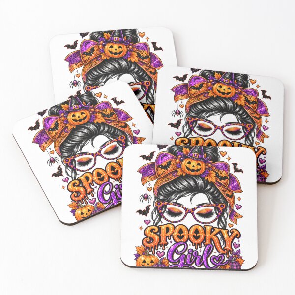 Item preview, Spooky Girl Halloween Shirt – Leopard Pumpkin Witch Design designed and sold by meme2525.