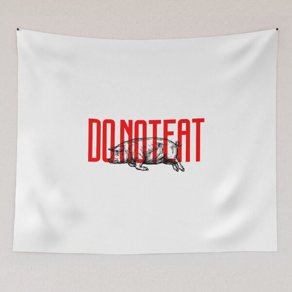 Item preview, Do Not Eat Pig Vegan Protest Graphic designed and sold by ARTSYILA.