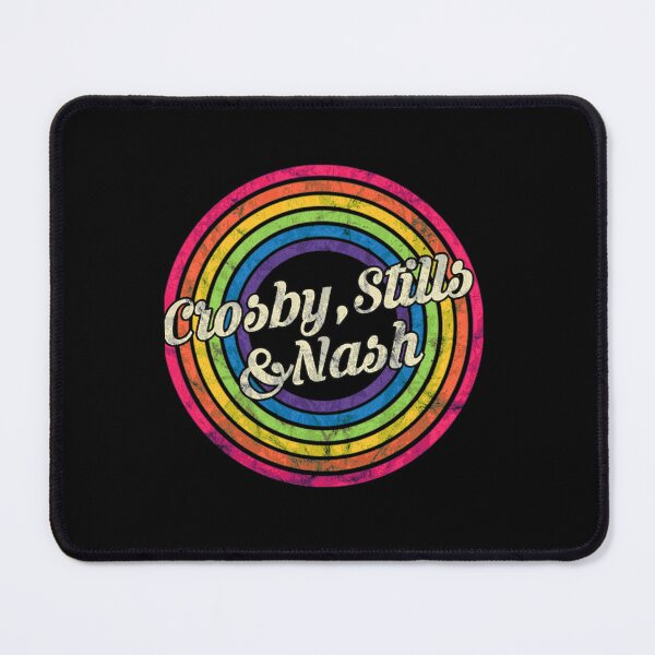 Item preview, Crosby Stills Nash Rainbow Retro Logo designed and sold by ShirlyGatten.