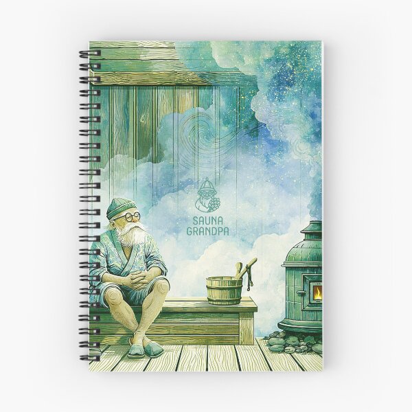 Item preview, Sauna Grandpa – Relaxation, Wellness & Cozy Sauna Art - 004 designed and sold by WABISABIMOMENTS.