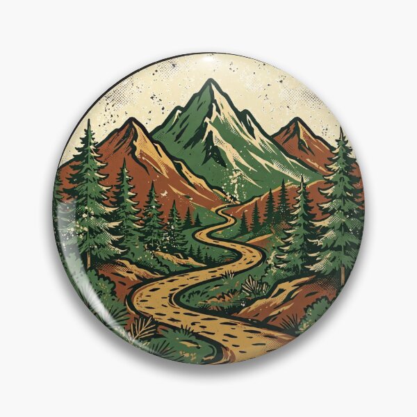 Item preview, hiking-complaining-while-walking-uphill-badge designed and sold by kyoubi100.