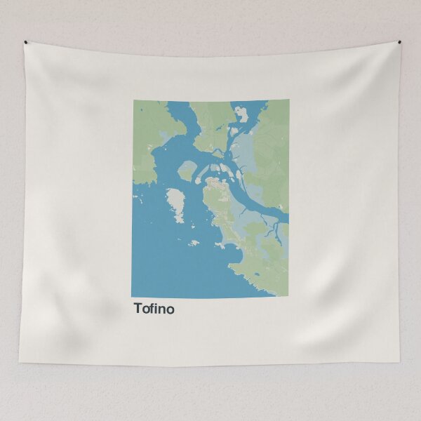 Item preview, Tofino Minimalistic Map Art designed and sold by MapsNerd.