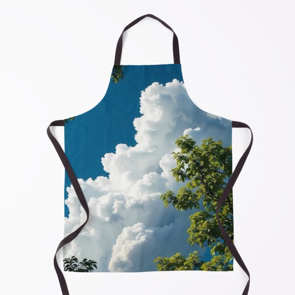 Item preview, Dramatic Fluffy Clouds Blue Sky Lush Tree Frame designed and sold by Palette & Hue.